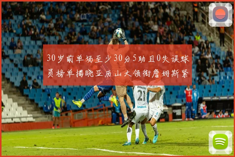 30岁前单场至少30分5助且0失误球员榜单揭晓亚历山大领衔詹姆斯紧随其后